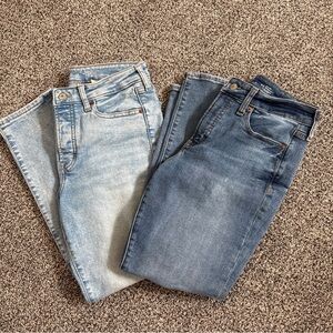 Set Of 2 Old Navy O.G. Straight High Rise Jeans Secret Smooth Pockets Size 6